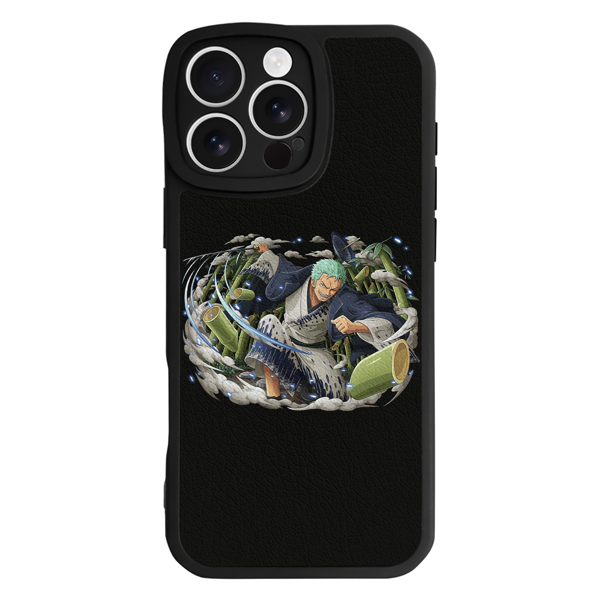 （画像用） ワンピース ロロノア・ゾロ ONE PIECE Roronoa Zoro 【iPhone 16シリーズ対応】シリコンスマホケース（レザー調） 材質：シリコン